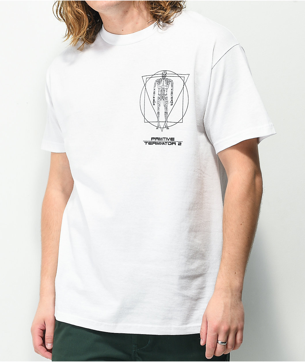 Primitive x Terminator 2 Skynet White T-Shirt