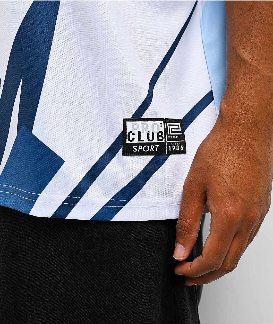 Pro Club Argentina White & Blue Soccer Jersey