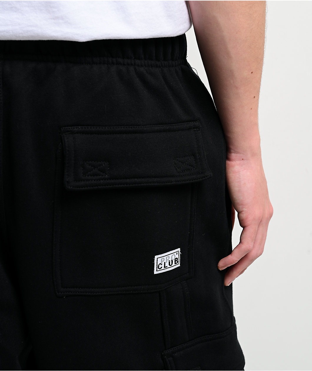 Pro Club Black Heavyweight Cargo Sweatpants