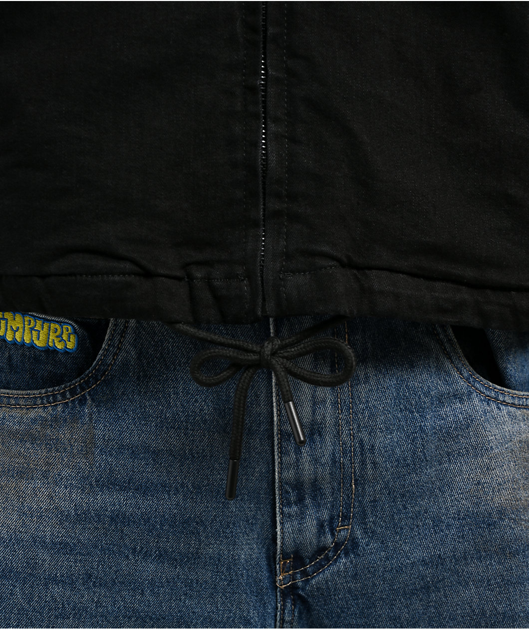 Pro Club Black Heavyweight Denim Zip Hoodie