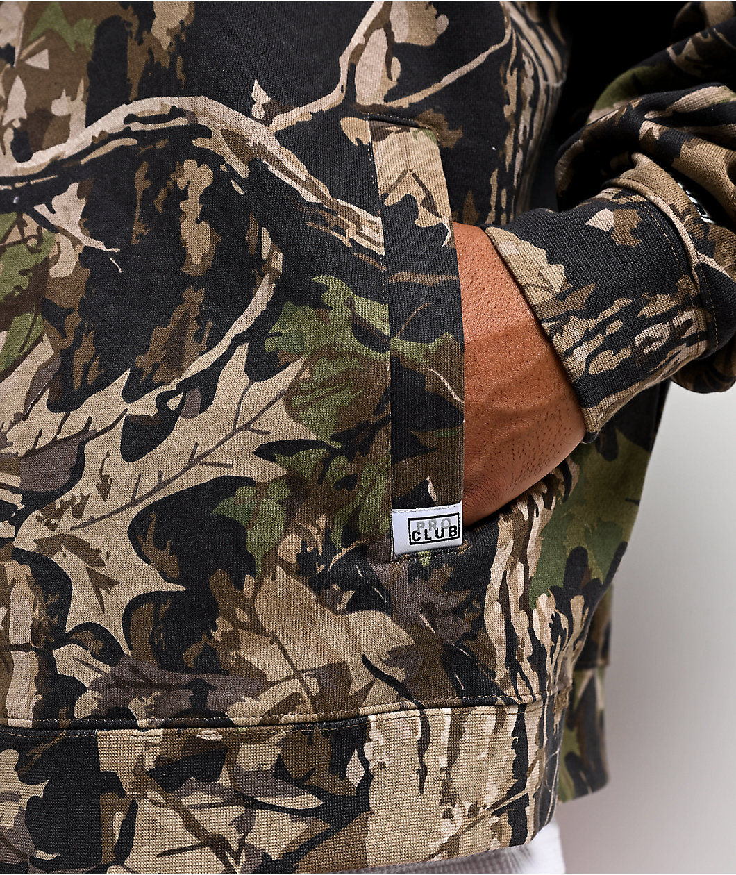 Pro Club Camo Heavyweight Zip Hoodie