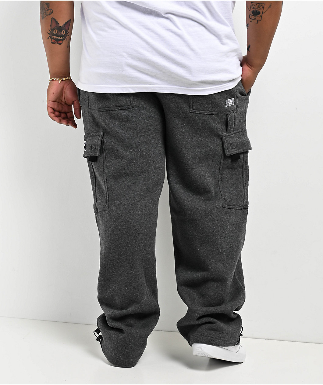 Pro Club Heavyweight Charcoal Cargo Sweatpants