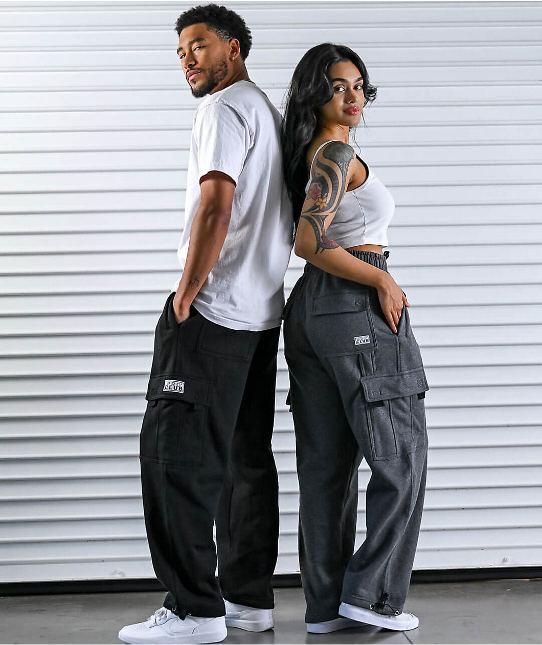 Pro Club Heavyweight Black Cargo Sweatpants CoolSprings Galleria