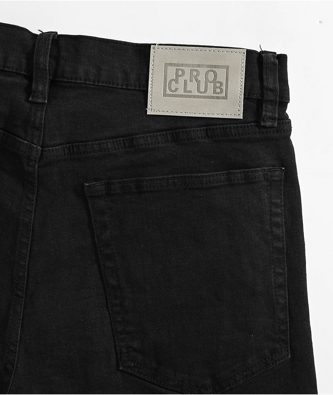 Pro Club Heavyweight Relaxed Black Denim Shorts