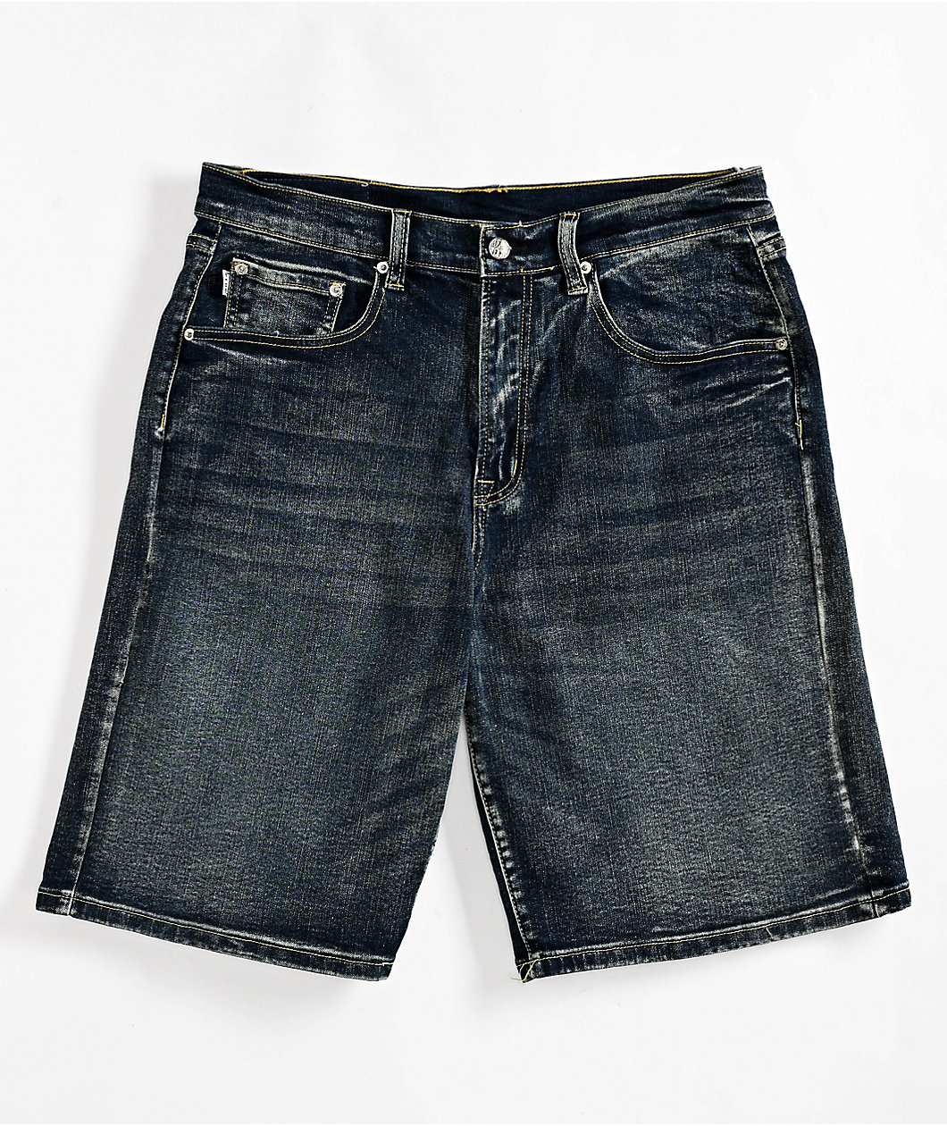 Pro Club Heavyweight Relaxed Dark Stonewash Denim Shorts