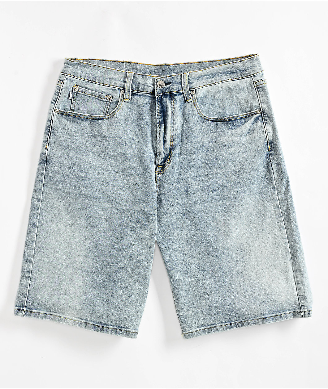 Pro Club Heavyweight Relaxed Fit Light Stonewash Denim Shorts