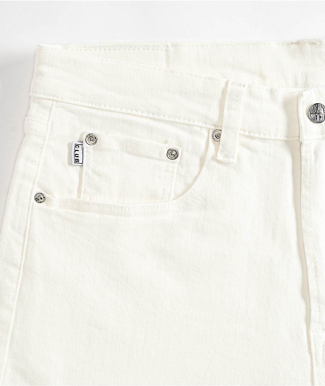 Pro Club Heavyweight Relaxed Snow White Denim Shorts