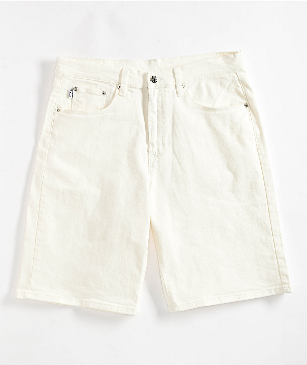 Pro Club Heavyweight Relaxed Snow White Denim Shorts