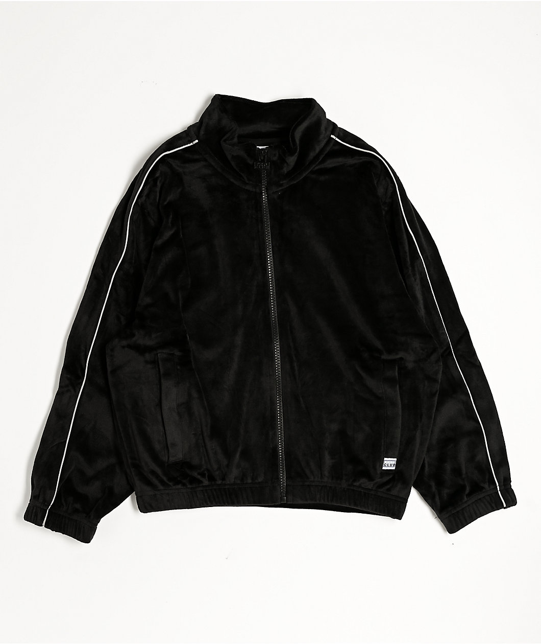 Pro Club Kids Black Velour Track Jacket
