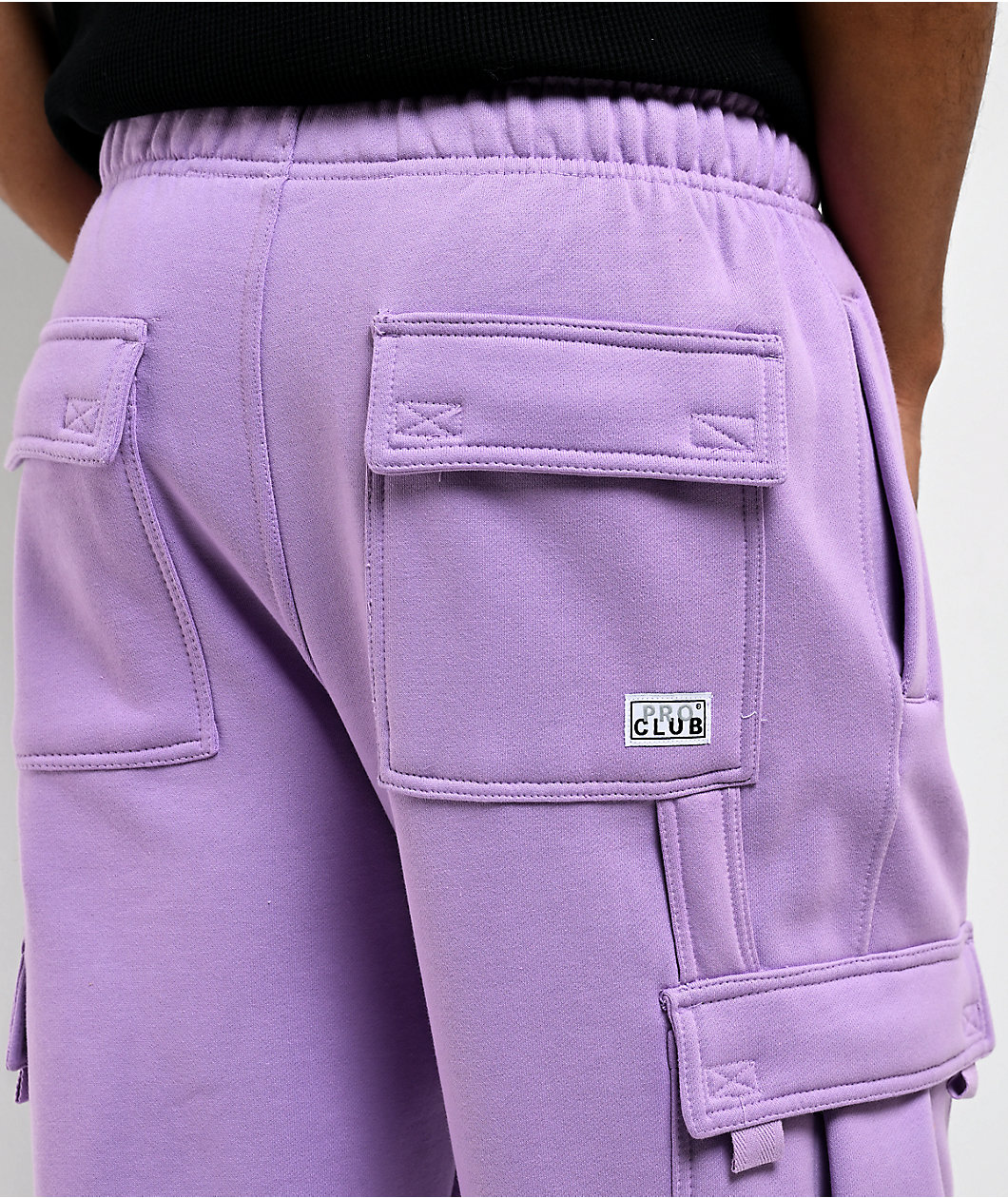 Pro Club Lavender Heavyweight Cargo Sweatpants