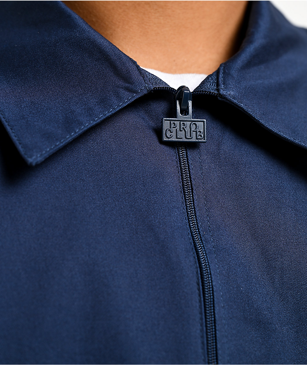 Pro Club Navy Quarter Zip Work Shirt