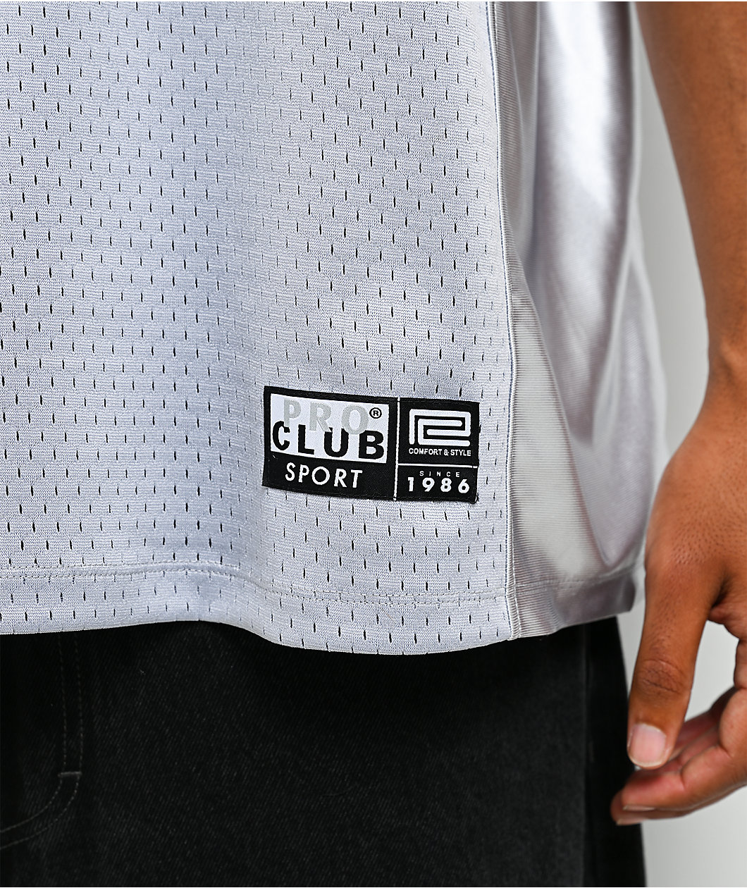 Pro Club Silver Heavyweight Football Jersey