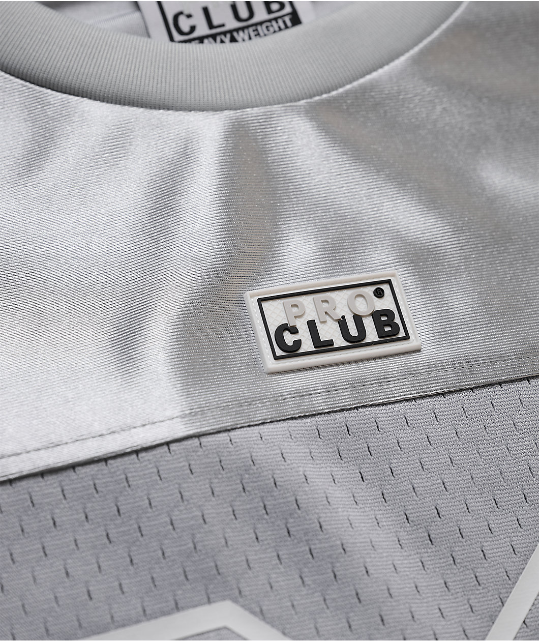 Pro Club Silver Heavyweight Football Jersey