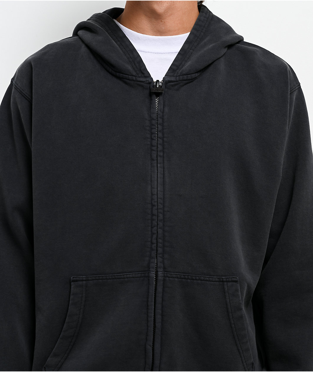 Pro Club Vintage Black Zip Hoodie