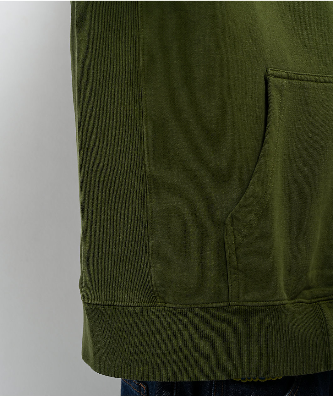 Pro Club Vintage Green Zip Hoodie