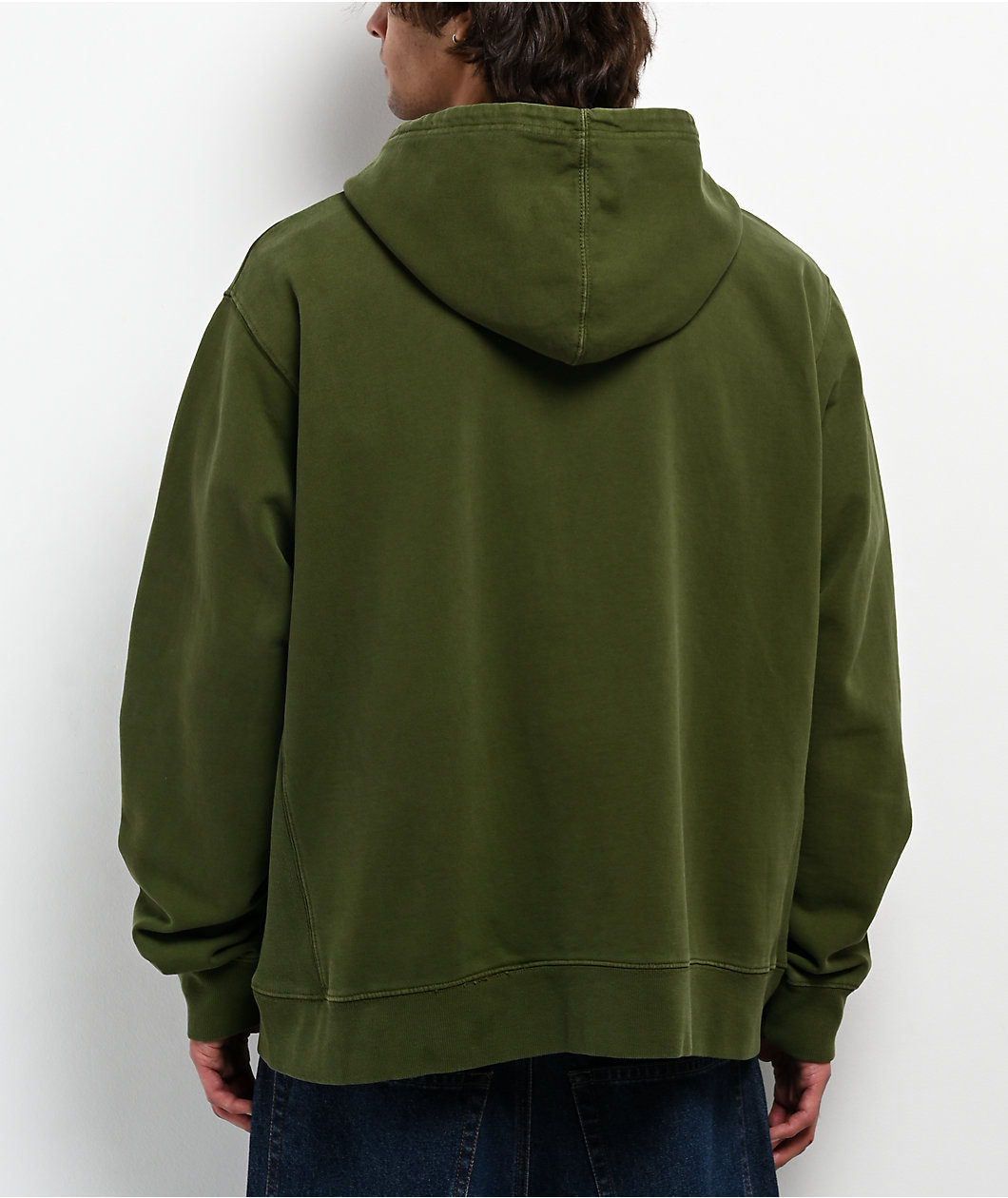 Pro Club Vintage Green Zip Hoodie