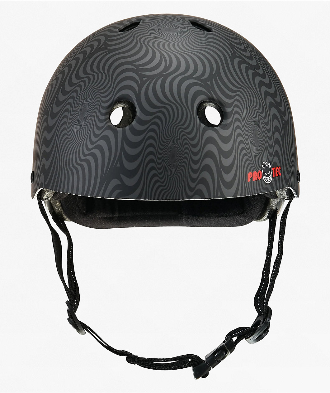 Pro-Tec x Spitfire Low Pro Certified Black Swirl Skateboard Helmet