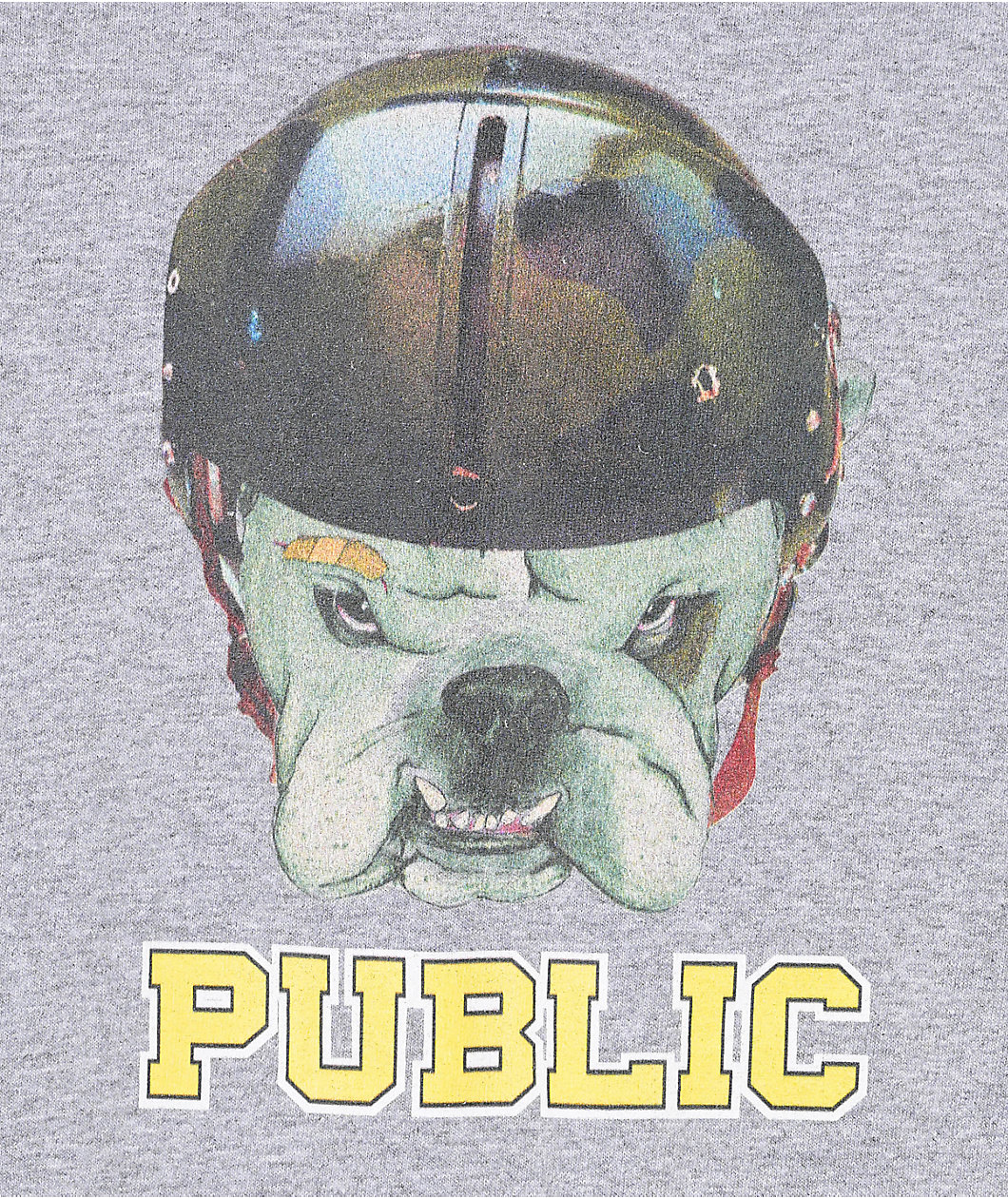 Public Bulldog Grey T-Shirt