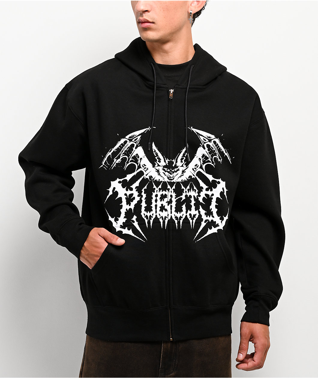 Public Dispute Black Zip Hoodie
