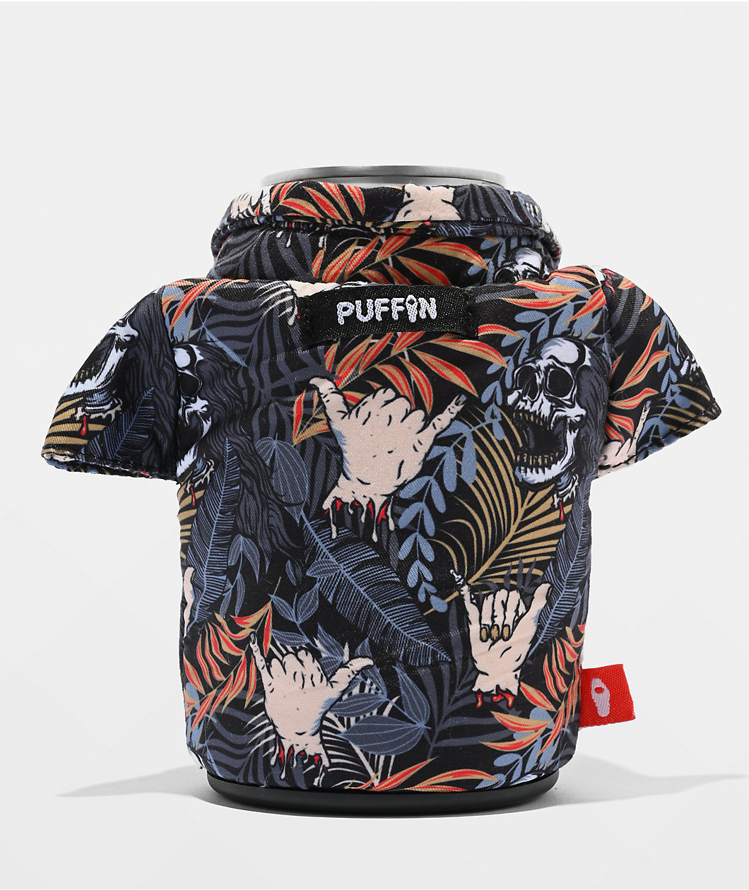 Puffin x Liquid Death The Deathy Bahama Aloha Shirt Can Cooler