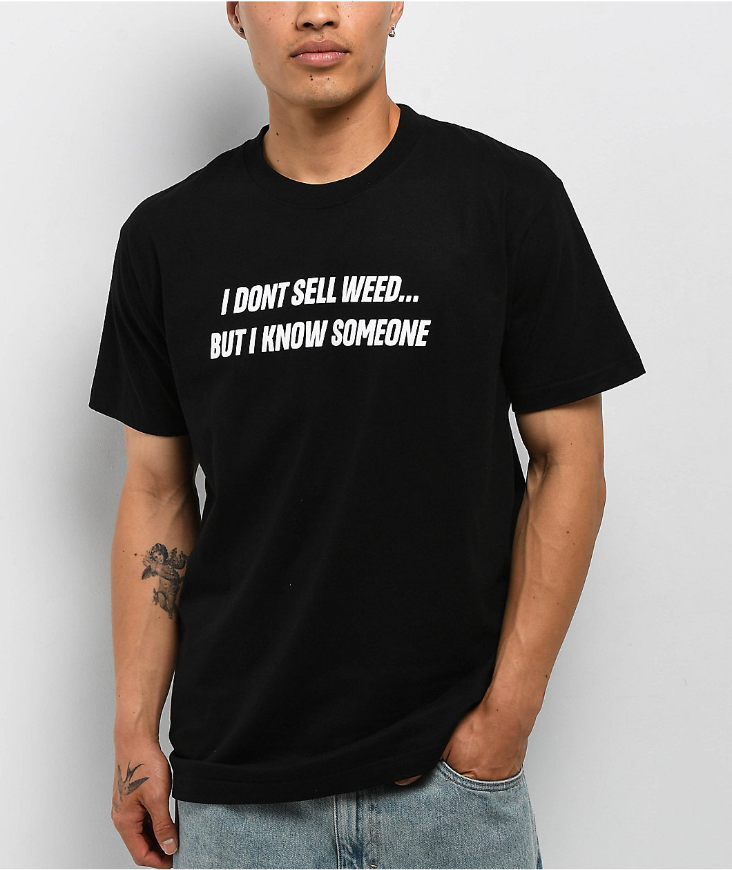 Push Trees I Don't Sell Weed Black T-Shirt