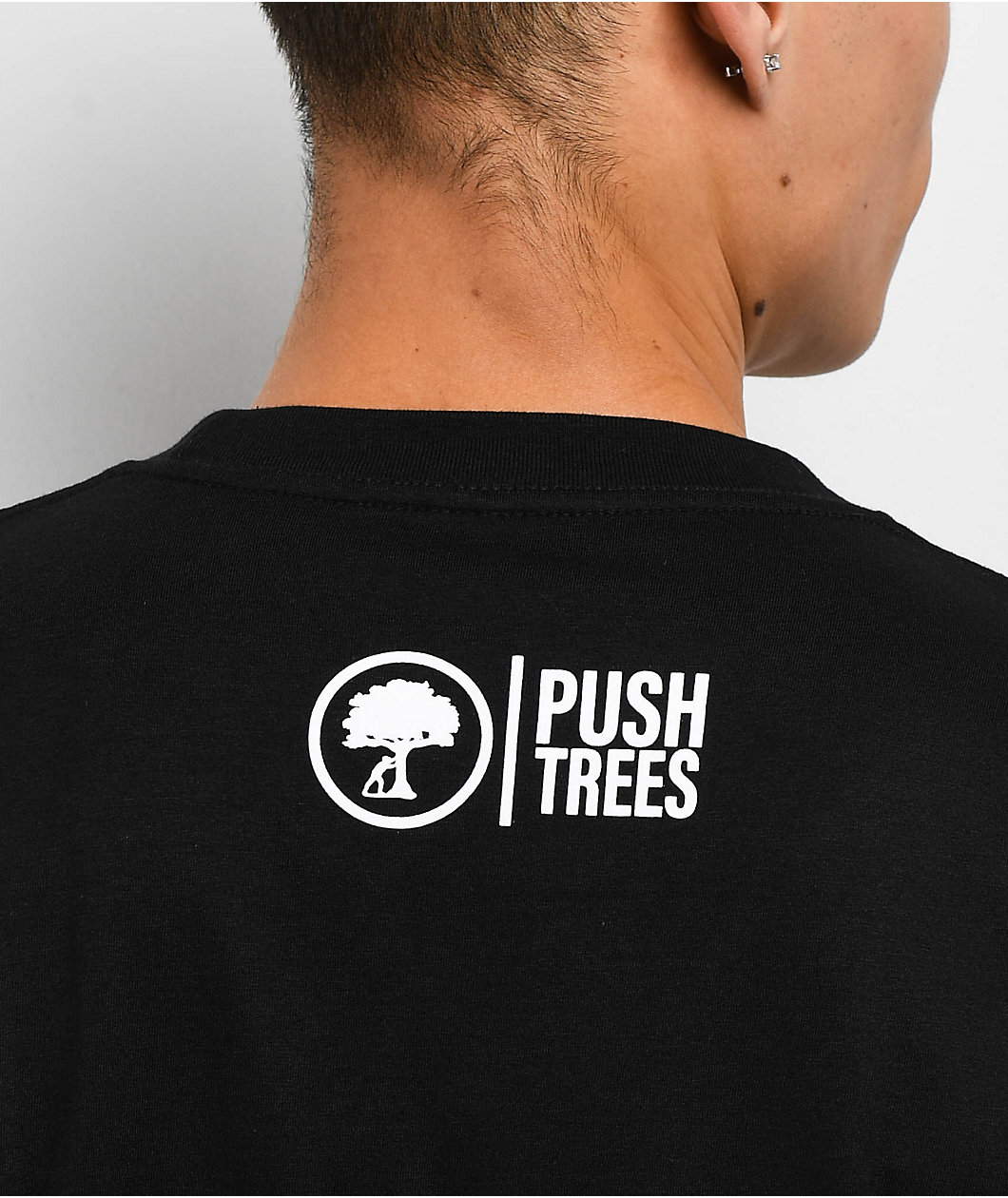 Push Trees Rapper Weed Black T-Shirt