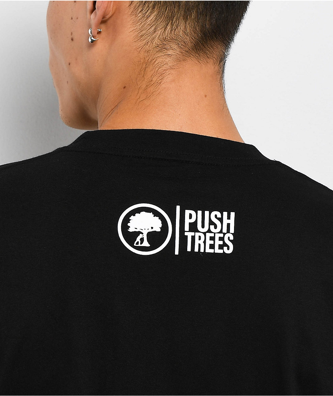 Push Trees Shoe Box Money Black T-Shirt