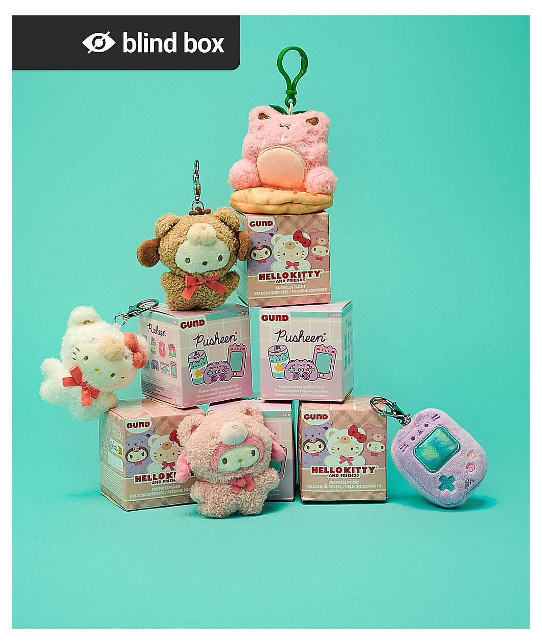 Pusheen Gamer Plush Keychain Blind Box