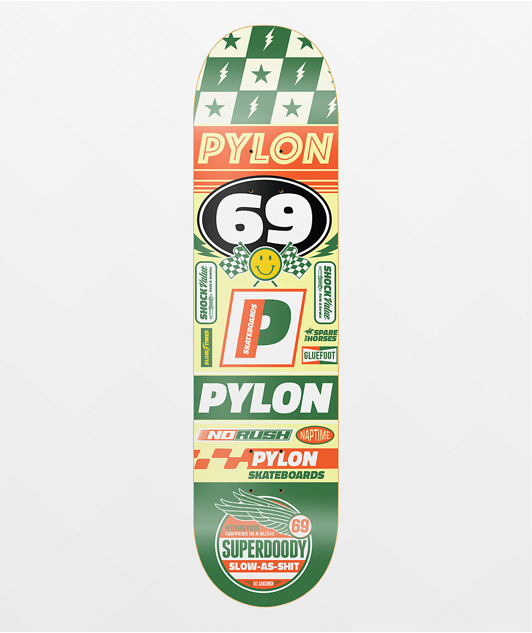 Pylon No Rush 8.25" Skateboard Deck