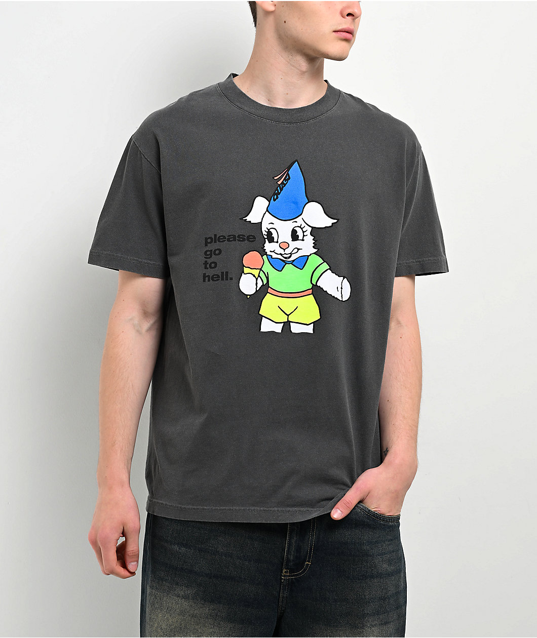 Quasi Go To Hell Charcoal T-Shirt