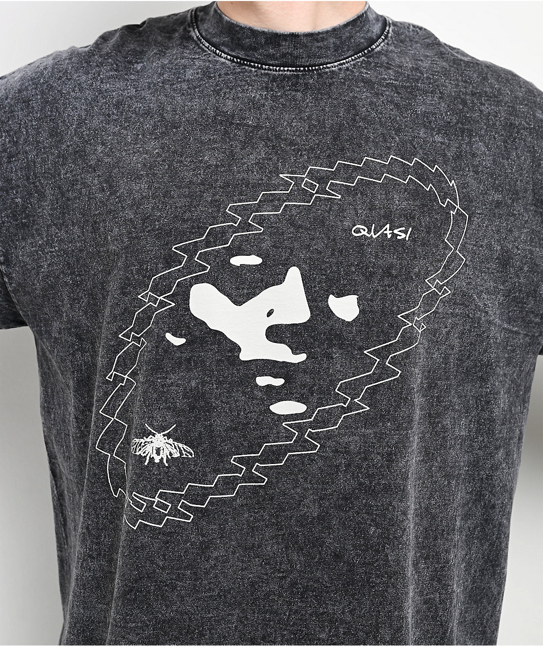 Quasi Orbital Black Wash T-Shirt