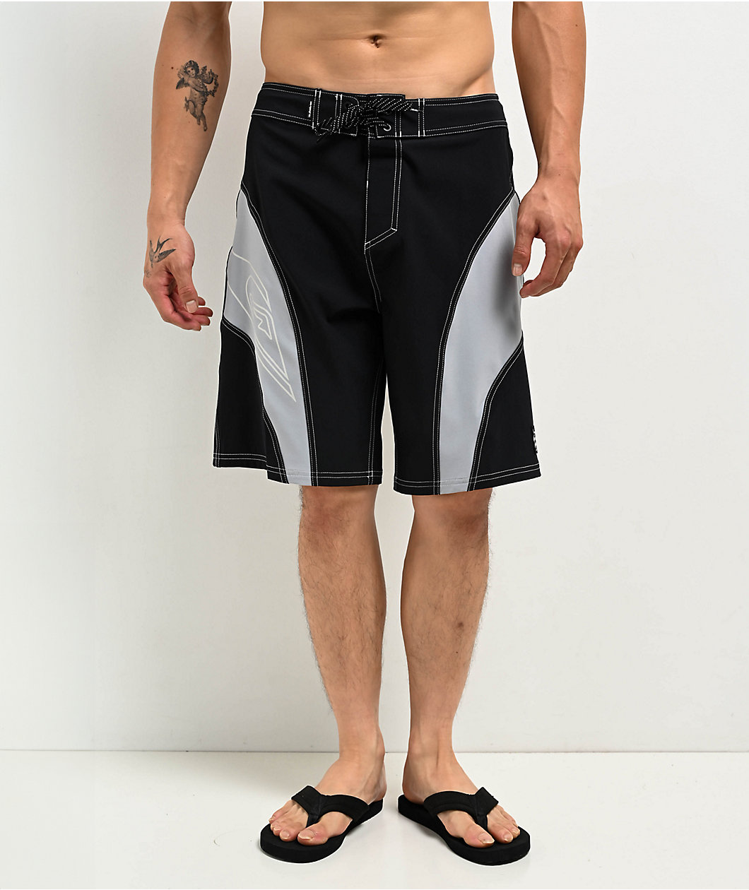 Quiksilver Mercury Slash Panel Black Board Shorts