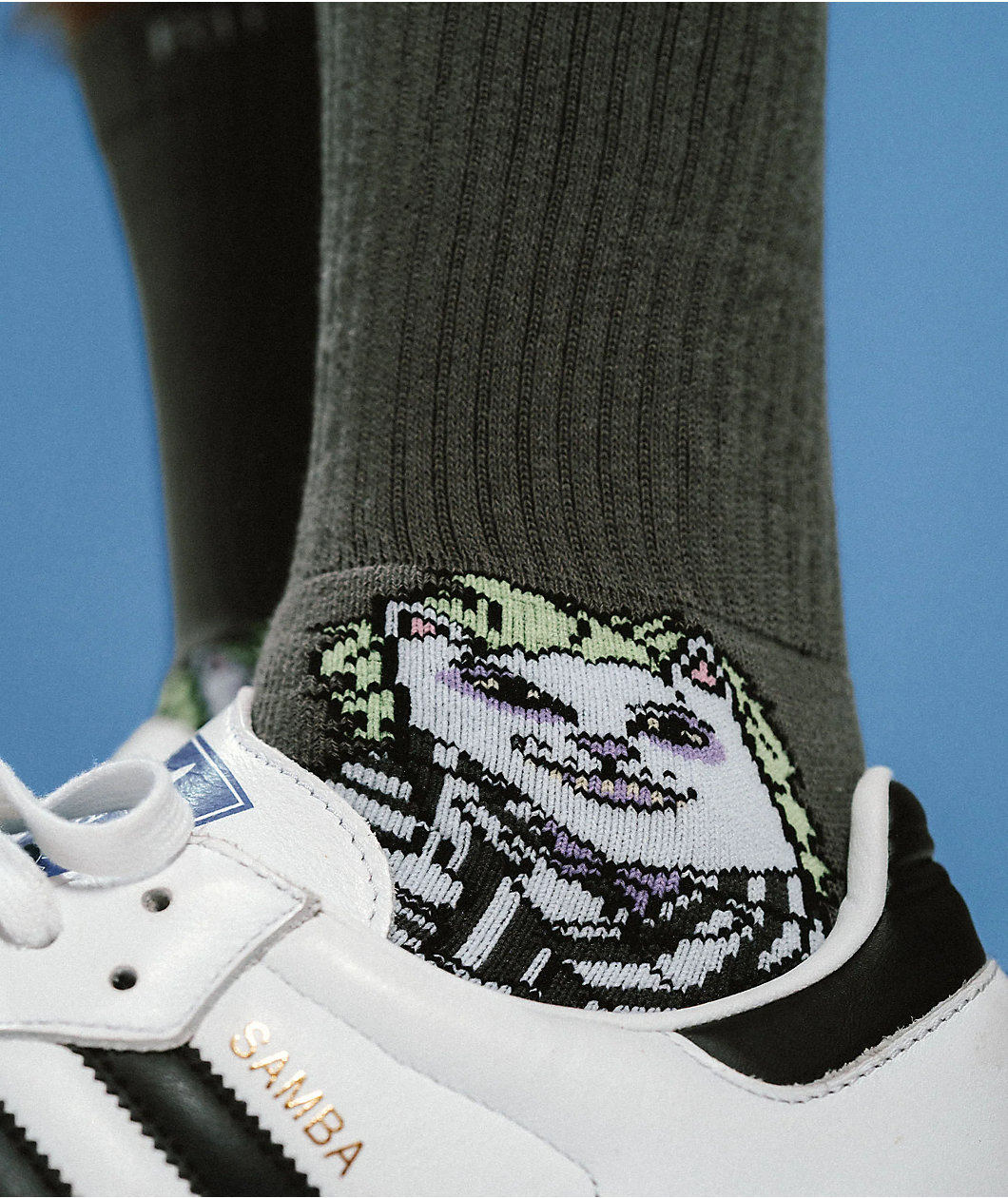 RIPNDIP Bug Drank Nerm Grey Crew Socks