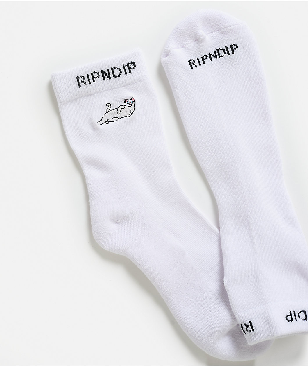 RIPNDIP Castanza White Crew Socks