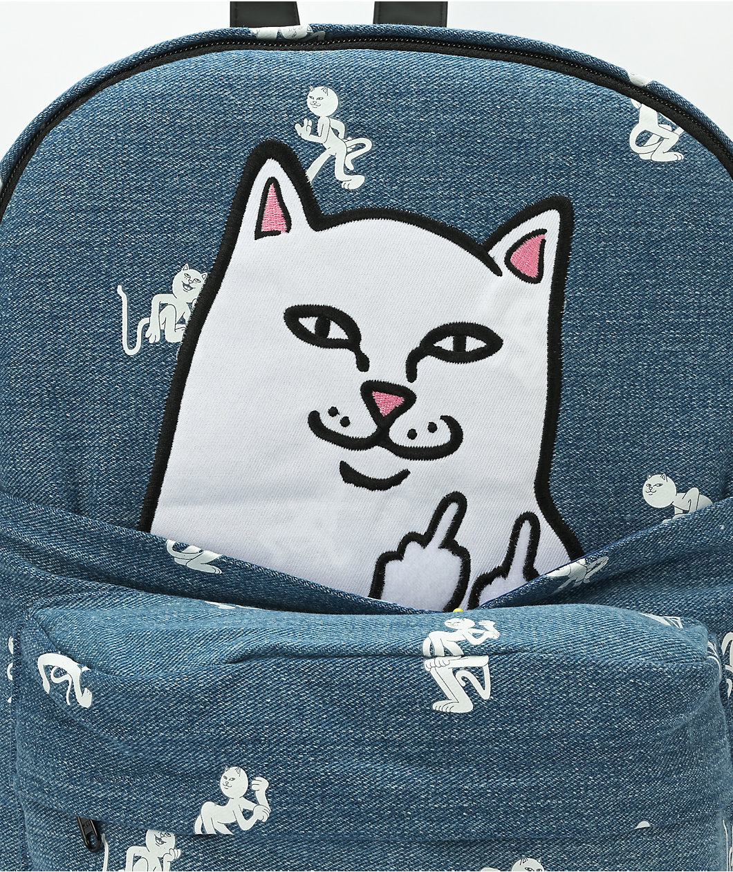 RIPNDIP Dance Party Denim Backpack