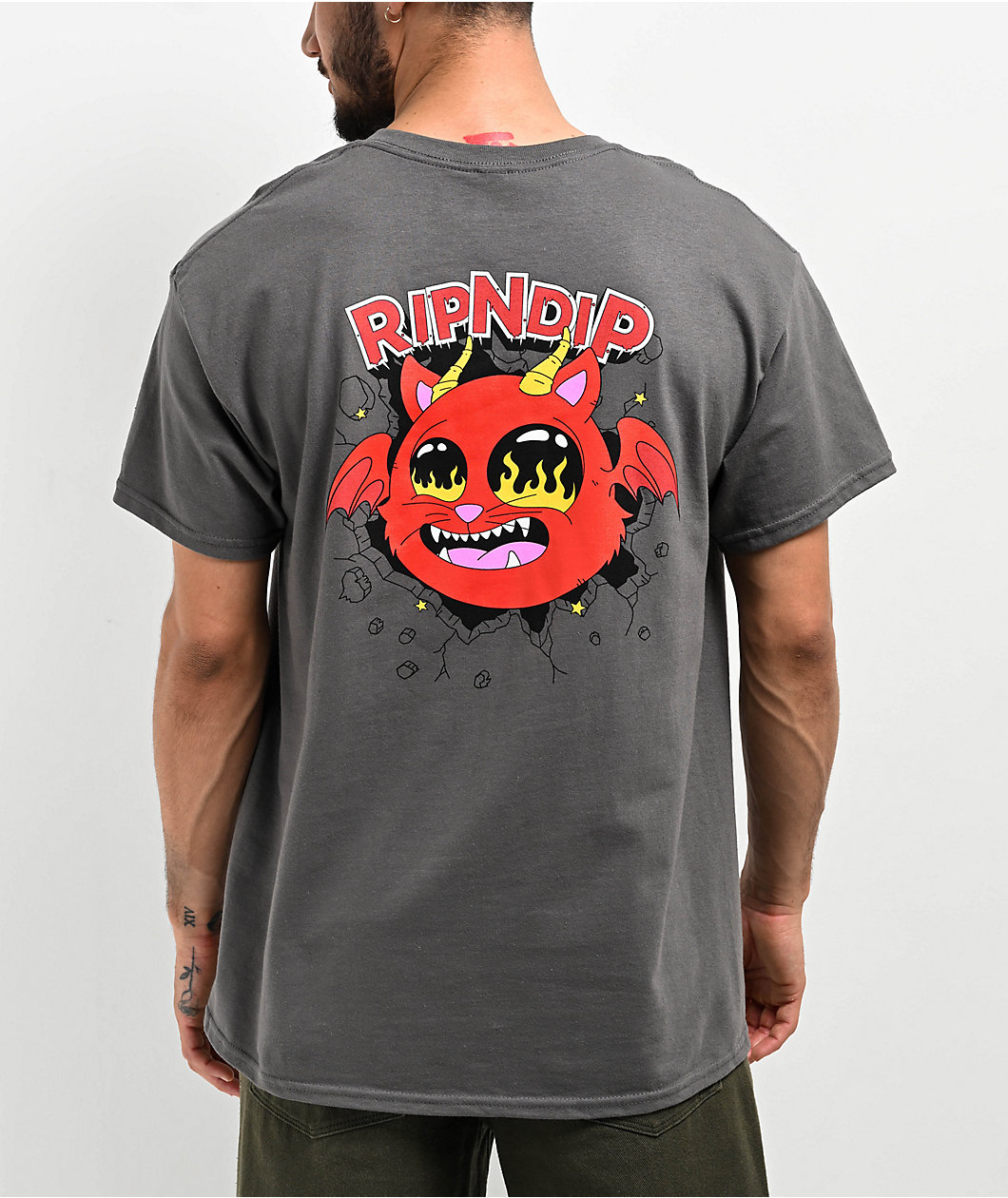 RIPNDIP Devil Monster Charcoal T-Shirt