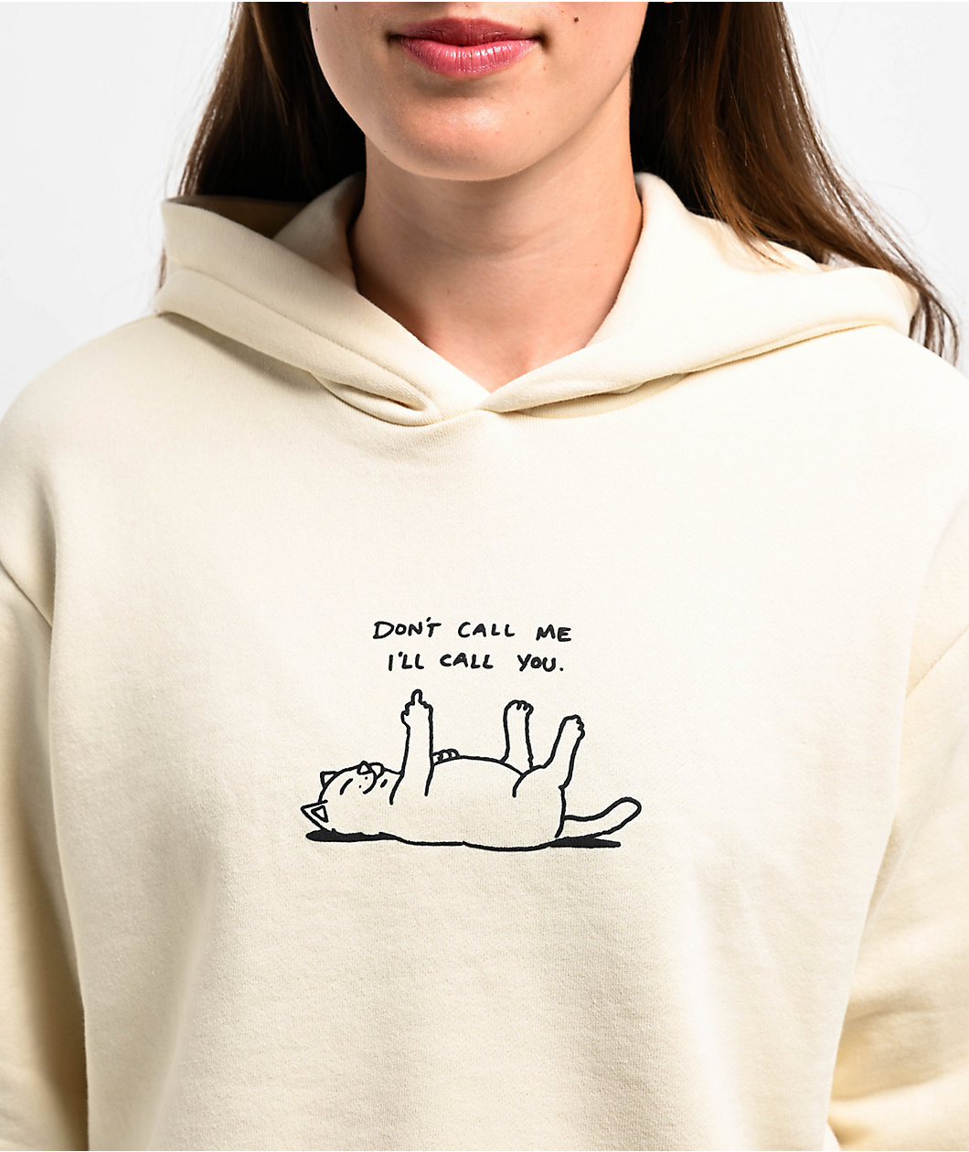 RIPNDIP Don't Call Me Natural Crop Hoodie