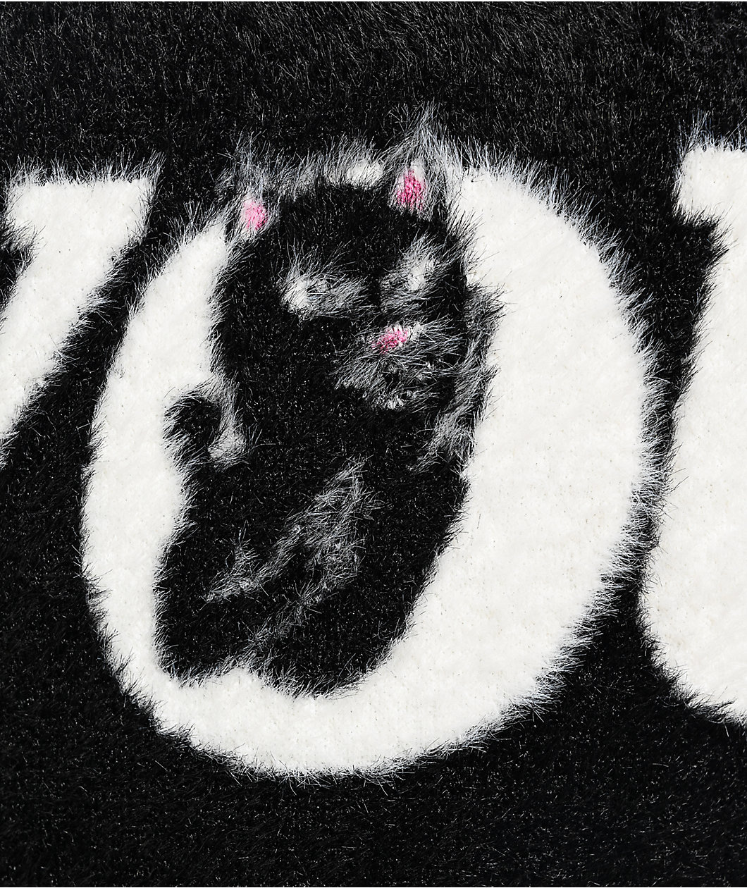 RIPNDIP F.U.U.F.F. Black & White Mohair Sweater