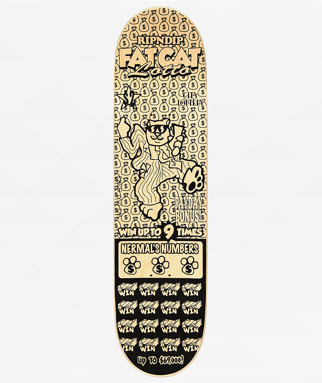 RIPNDIP Fat Cat 8.25" Skateboard Deck