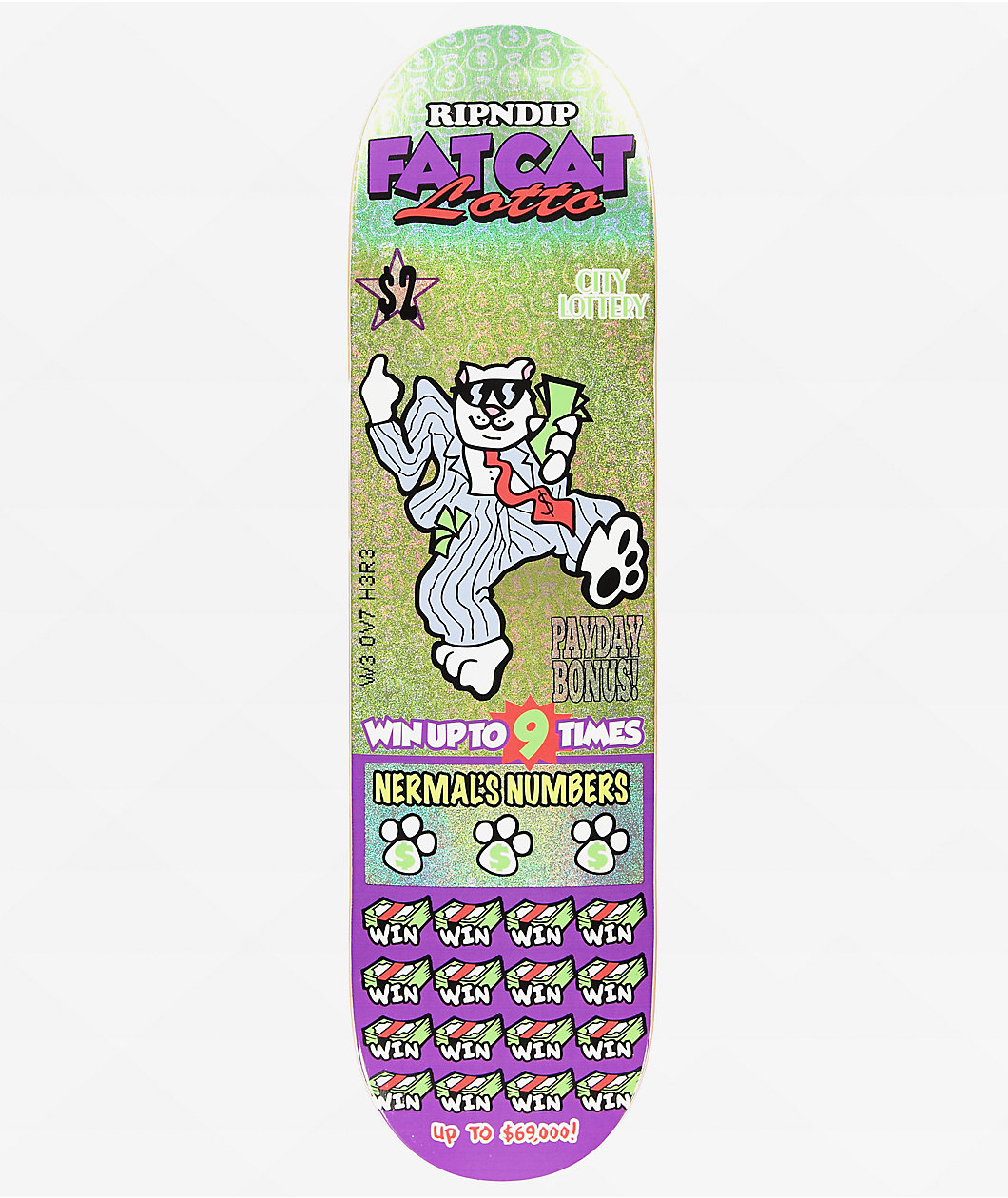 RIPNDIP Fat Cat 8.25" Skateboard Deck