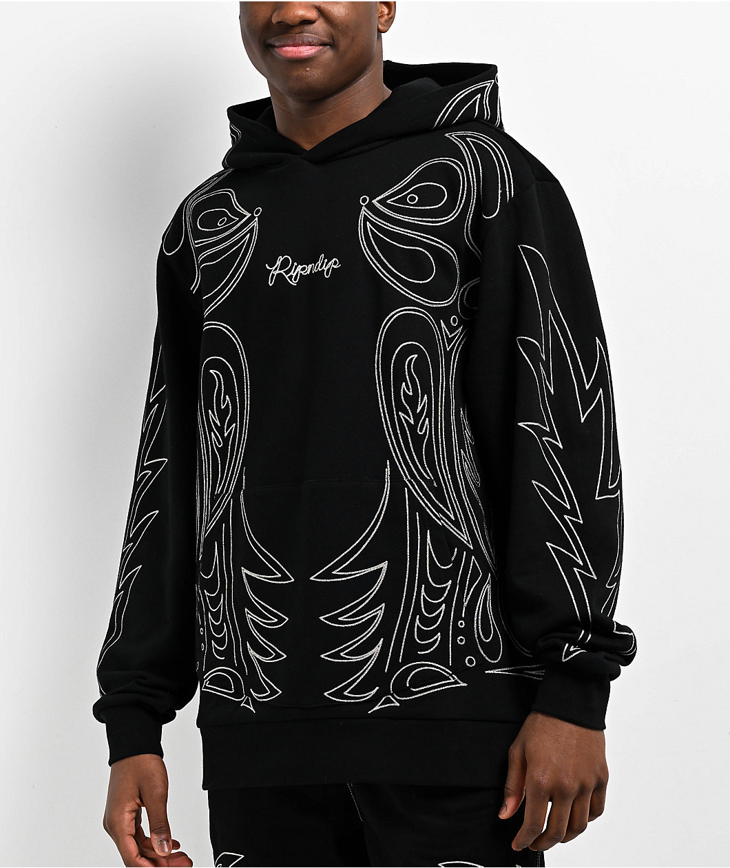 RIPNDIP Howdy Chainstitch Black Hoodie