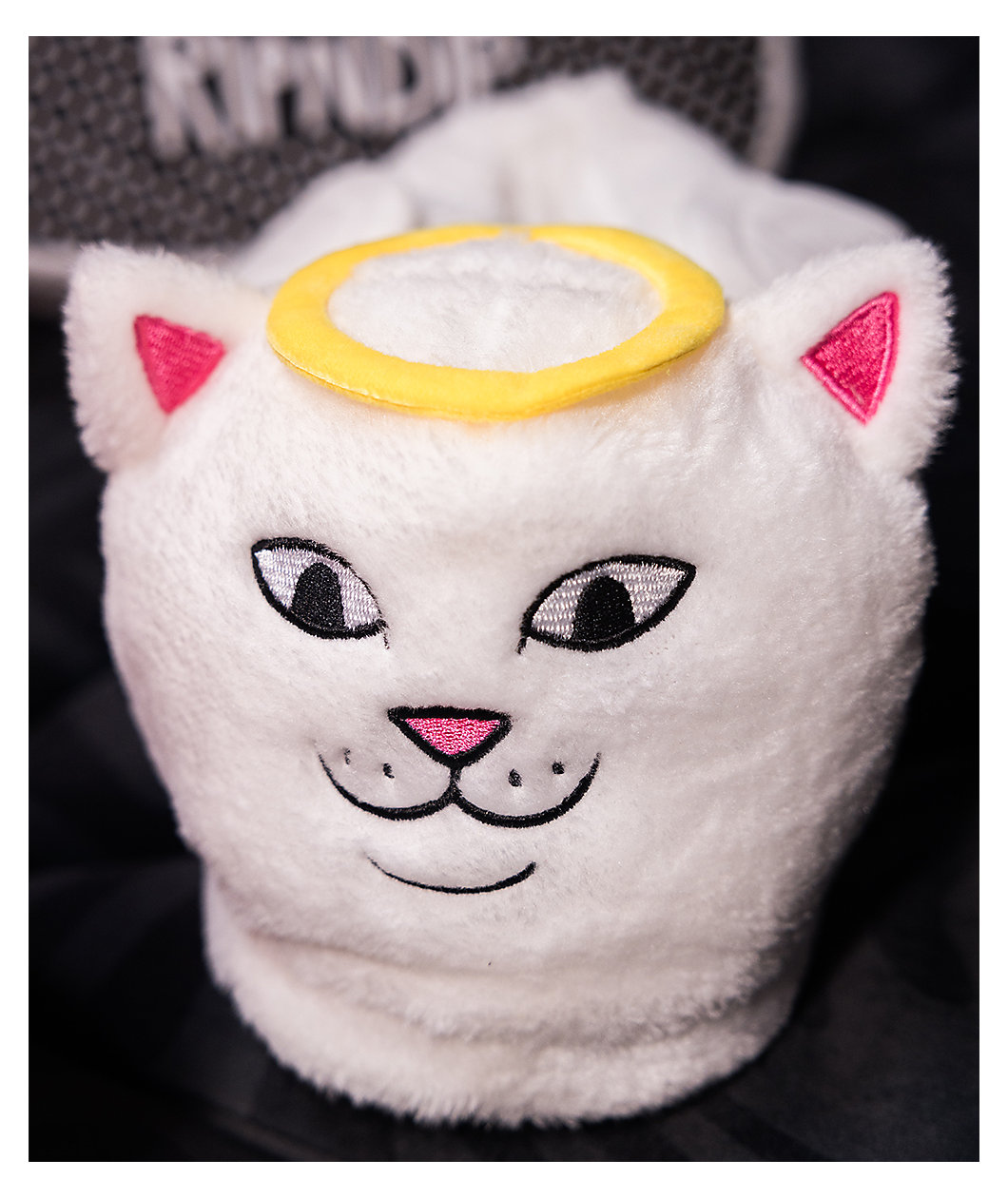 RIPNDIP Lord Angel White Plush Slippers