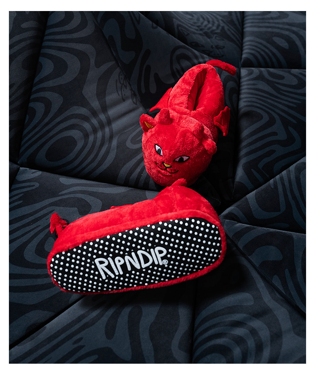 RIPNDIP Lord Devil Plush Red Slippers