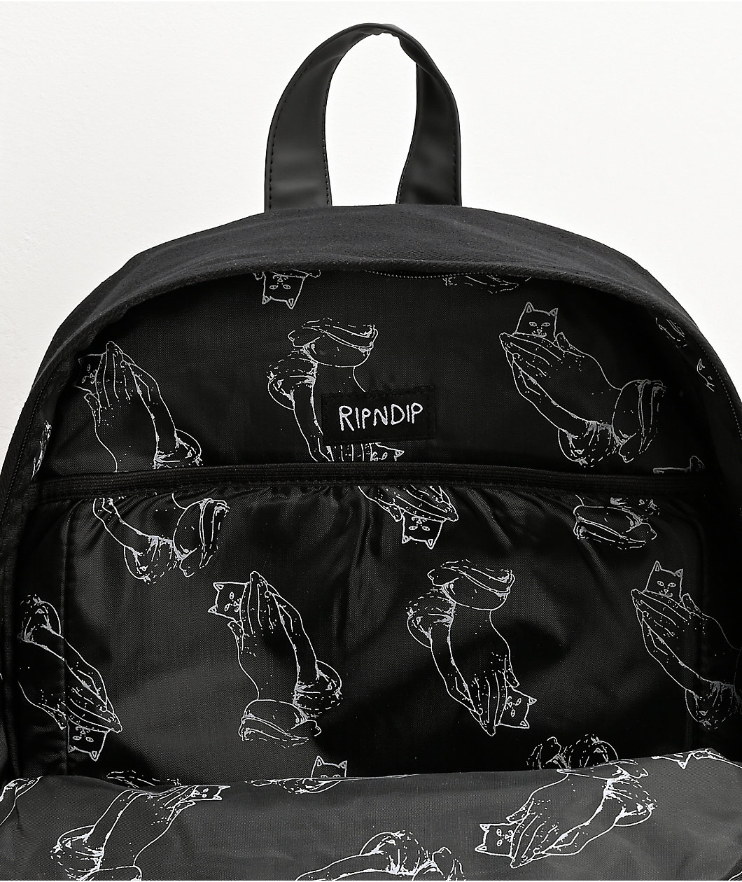 RIPNDIP Lord Nermal Black Backpack