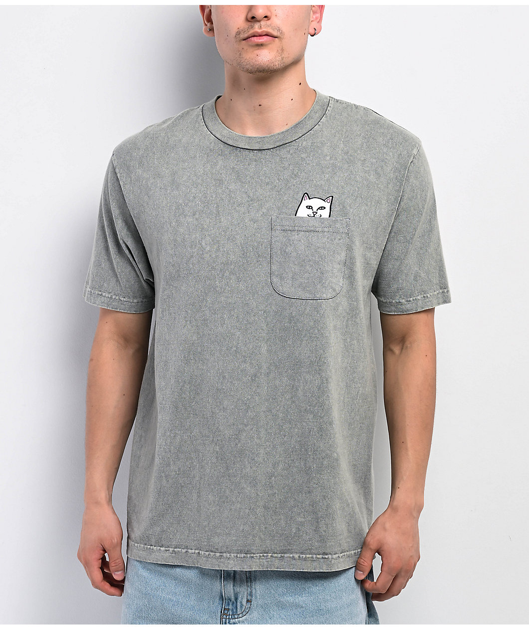 RIPNDIP Lord Nermal Pocket Sage Wash T-Shirt