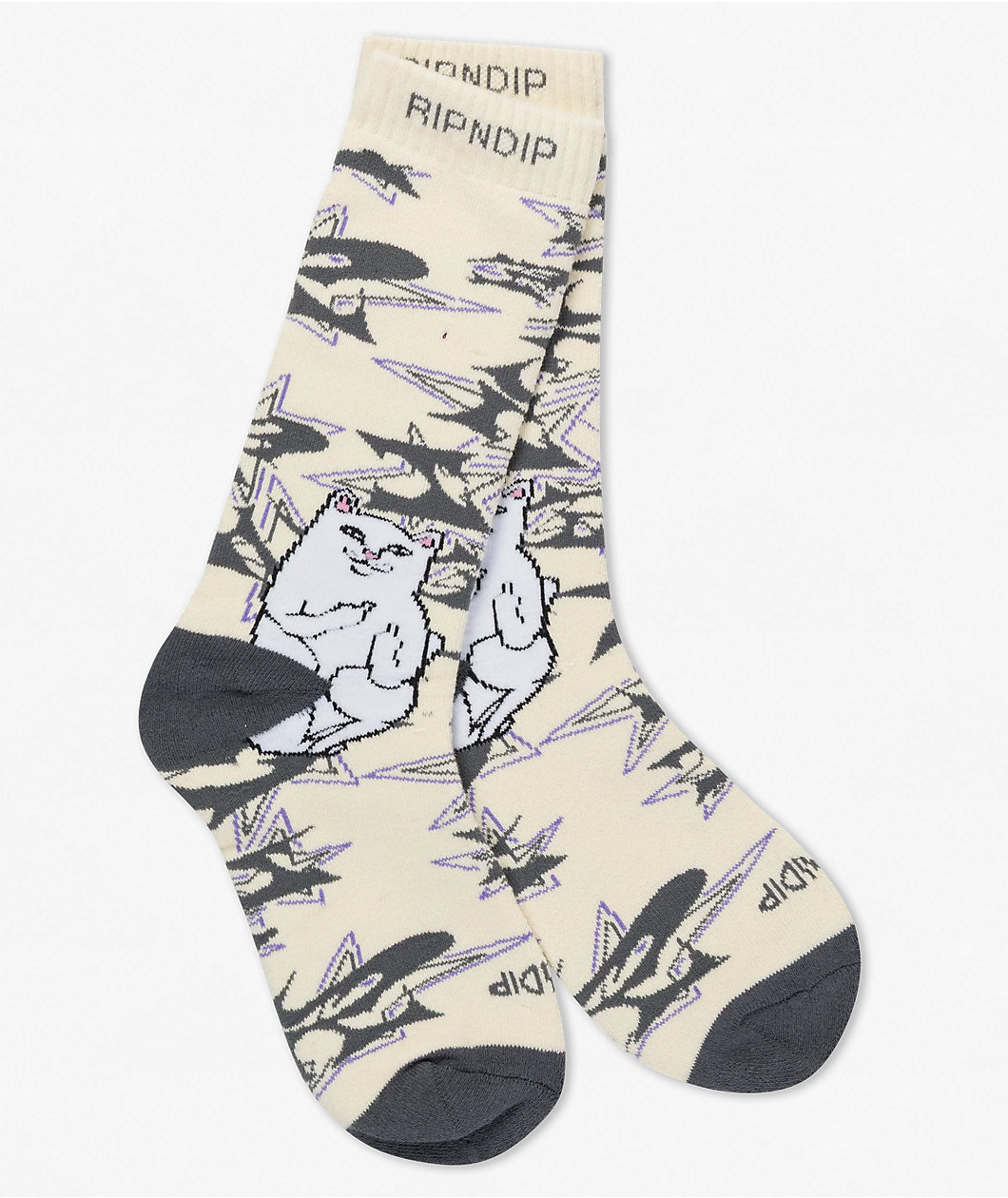 RIPNDIP Lord Nermal Wire Bone Crew Socks