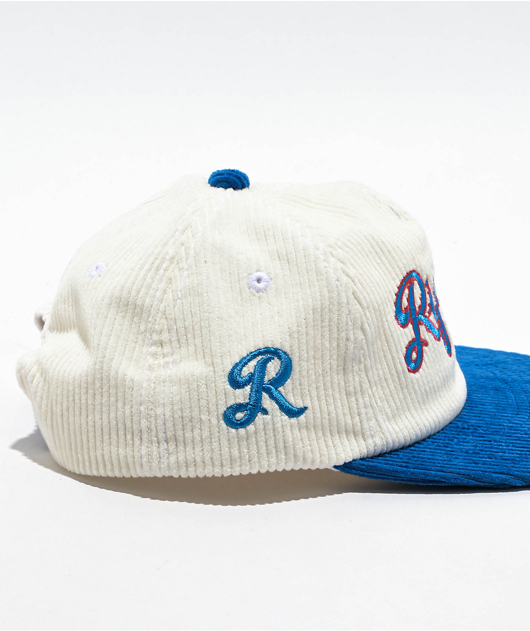 RIPNDIP Los RIPNDIP White Corduroy Snapback Hat