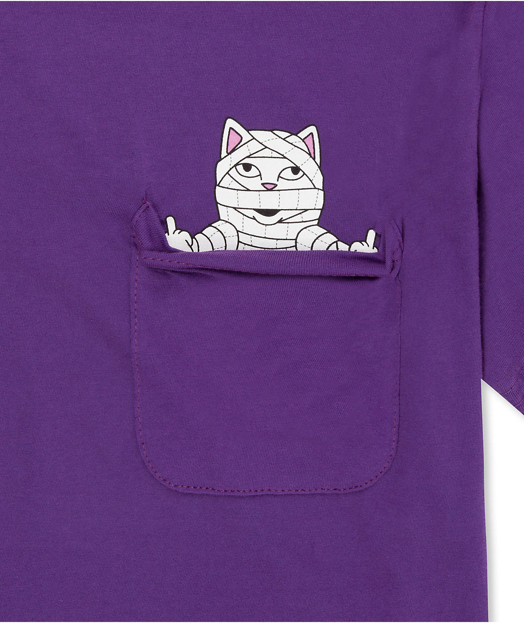 RIPNDIP Mummy Nerm Purple Pocket T-Shirt