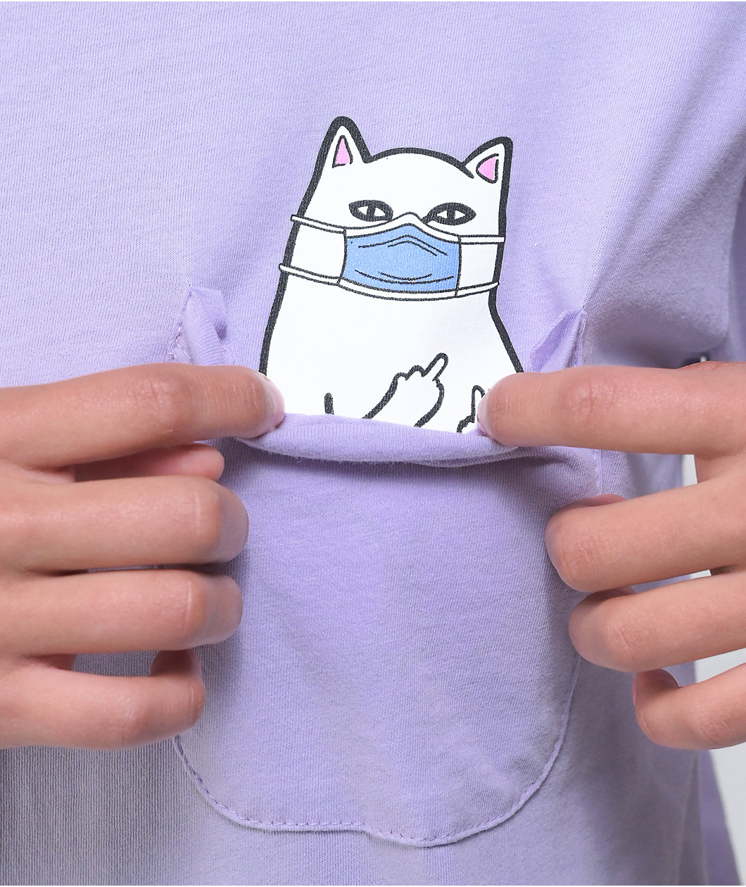 RIPNDIP Nermaphobe Lavender Pocket T-Shirt