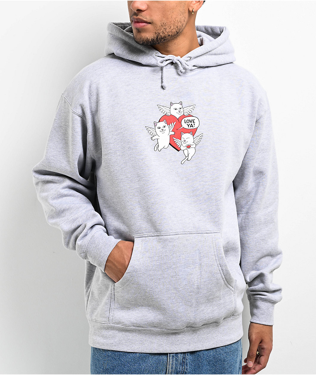 RIPNDIP Nermpids Heather Grey Hoodie